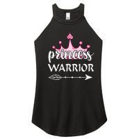 Princess Warrior Crown Pink Breast Cancer Awareness Fighting Women's Perfect Tri Rocker Tank