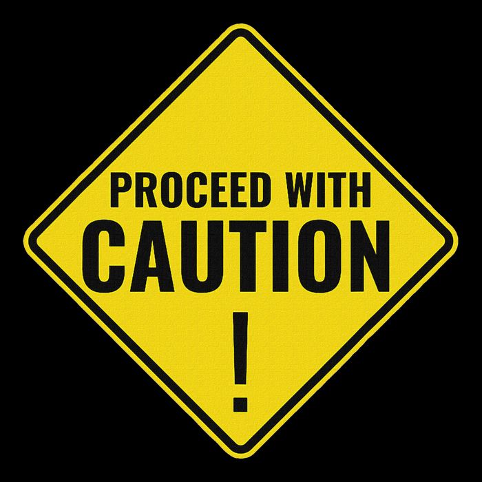 Proceed With Caution Road Traffic Signal Light Rules 7-Panel Snapback Hat
