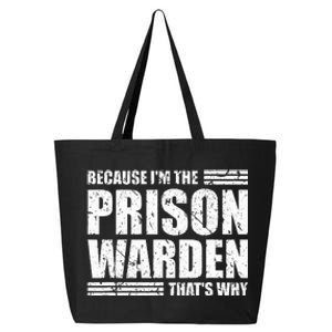 Prison Warden Costume Jail Corrections Officer Halloween 25L Jumbo Tote