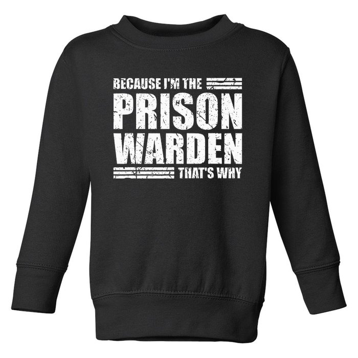 Prison Warden Costume Jail Corrections Officer Halloween Toddler Sweatshirt