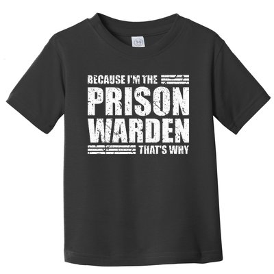 Prison Warden Costume Jail Corrections Officer Halloween Toddler T-Shirt