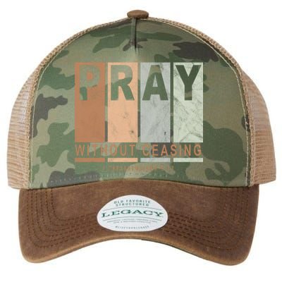 Pray Without Ceasing Thessalonians 5:17 Legacy Tie Dye Trucker Hat