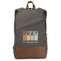 Pray Without Ceasing Thessalonians 5:17 Cotton Canvas Backpack