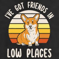Pembroke Welsh Corgi Dog I've Got Friends In Low Places  Golf Towel