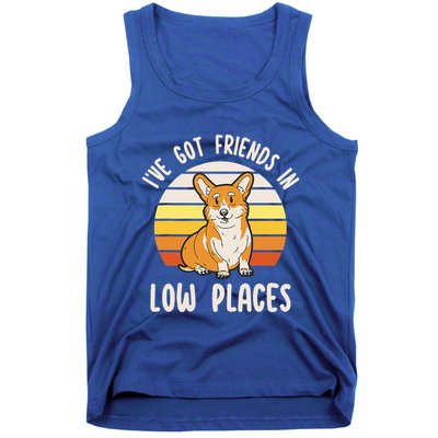 Pembroke Welsh Corgi Dog I've Got Friends In Low Places  Tank Top