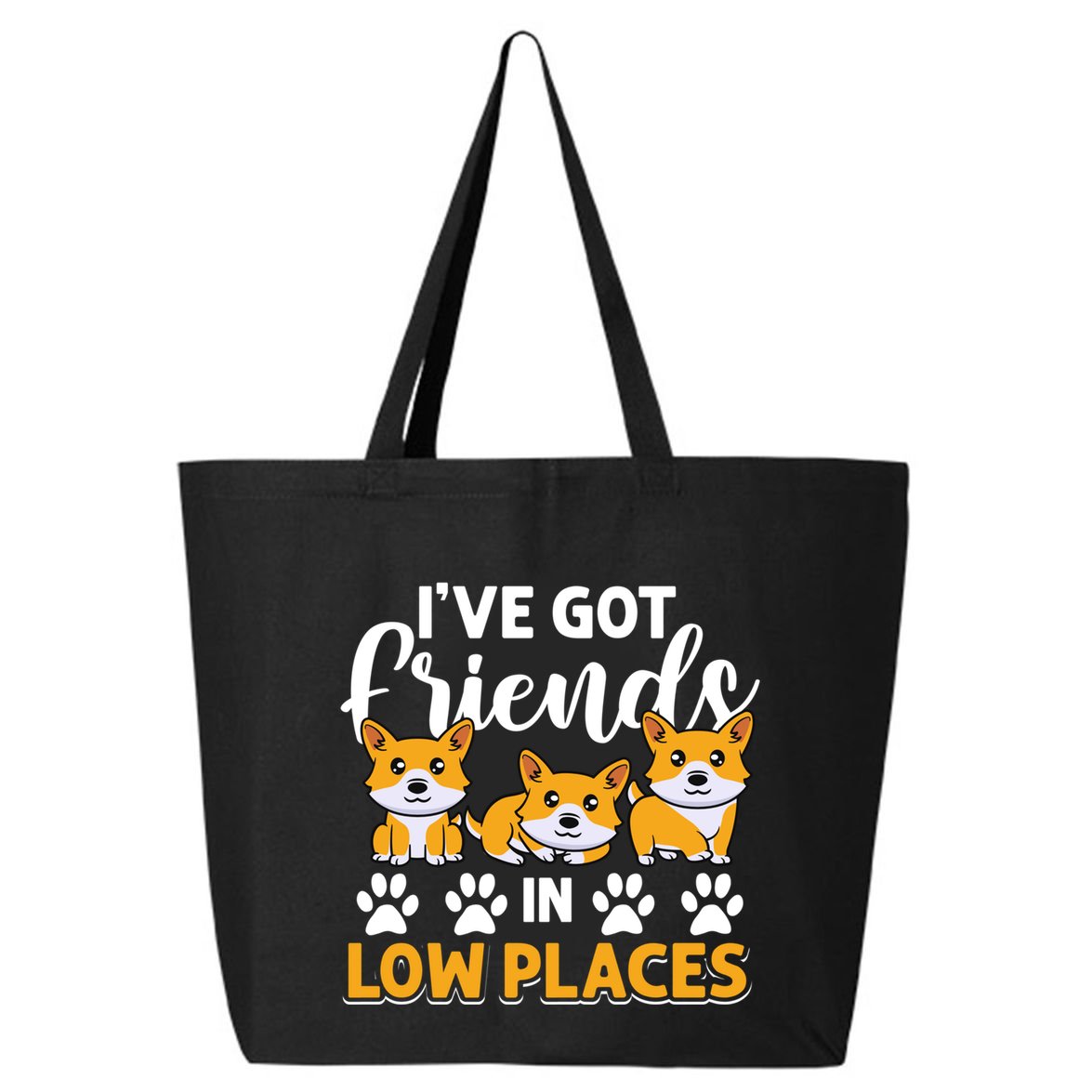 Pembroke Welsh Corgi Gift I've Got Friends In Low Places Gift 25L Jumbo Tote