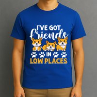 Pembroke Welsh Corgi Gift I've Got Friends In Low Places Gift T-Shirt