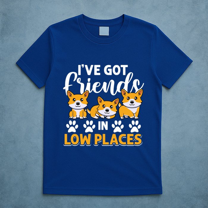 Pembroke Welsh Corgi Gift I've Got Friends In Low Places Gift T-Shirt