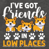 Pembroke Welsh Corgi Gift I've Got Friends In Low Places Gift Vector Backpack