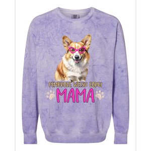 Pembroke Welsh Corgi Dog Breed Mama Cute Puppy Mother Great Gift Colorblast Crewneck Sweatshirt