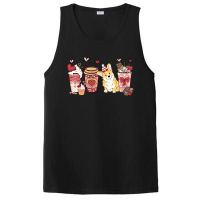 Pembroke Welsh Corgi Valentines Day Dog Mom Coffee Lovers Gift PosiCharge Competitor Tank