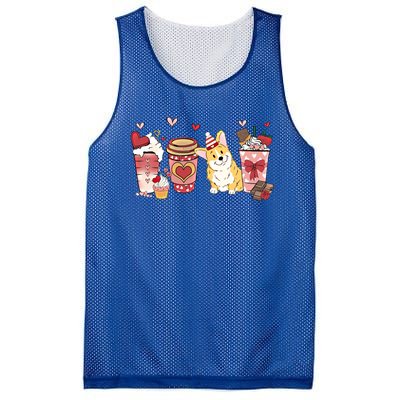 Pembroke Welsh Corgi Valentines Day Dog Mom Coffee Lovers Gift Mesh Reversible Basketball Jersey Tank