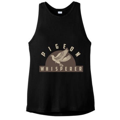Pigeon Whisperer Cute Pigeon Racing Enthusiast Gift Ladies PosiCharge Tri-Blend Wicking Tank