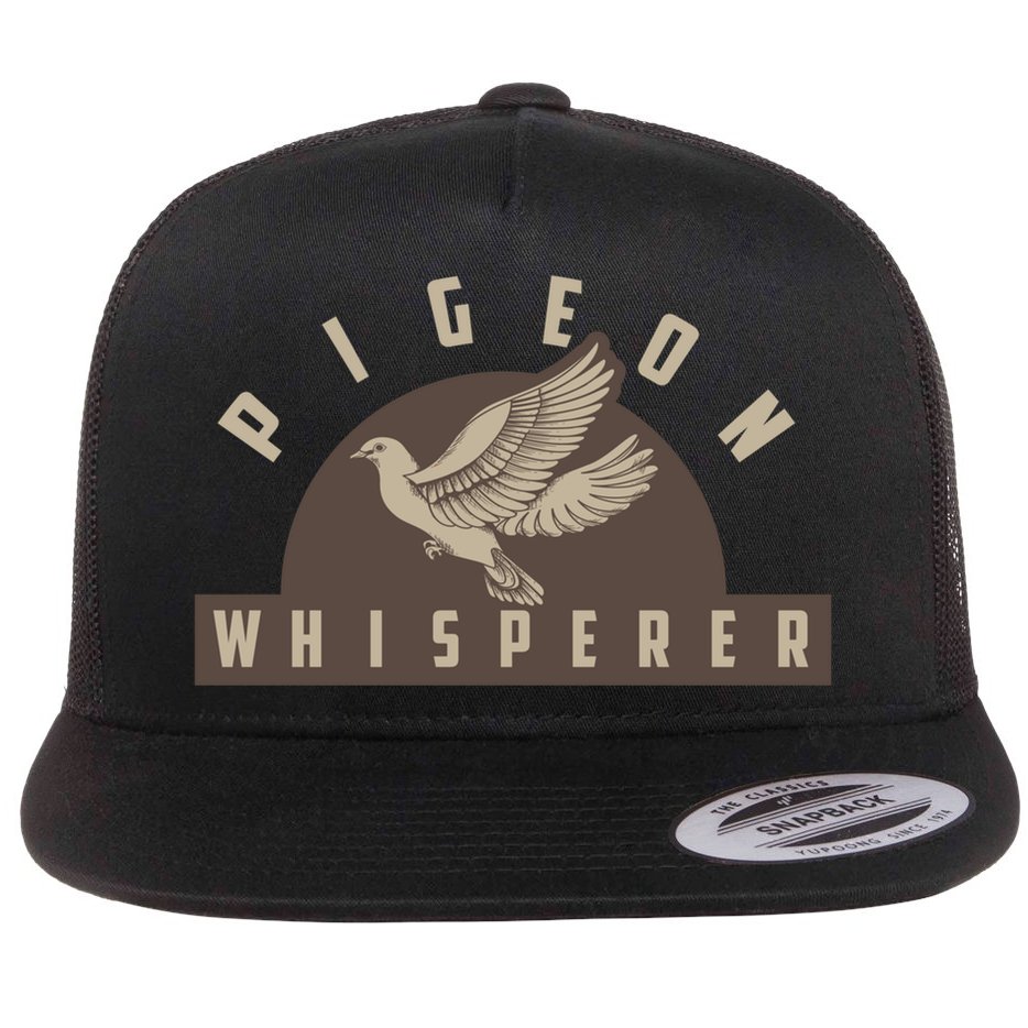 Pigeon Whisperer Cute Pigeon Racing Enthusiast Gift Flat Bill Trucker Hat