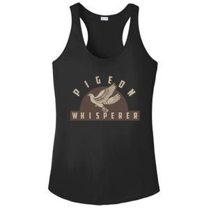 Pigeon Whisperer Cute Pigeon Racing Enthusiast Gift Ladies PosiCharge Competitor Racerback Tank