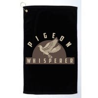 Pigeon Whisperer Cute Pigeon Racing Enthusiast Gift Golf Towel
