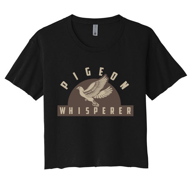 Pigeon Whisperer Cute Pigeon Racing Enthusiast Gift Crop Top