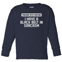 Proceed With Caution Toddler Long Sleeve Shirt