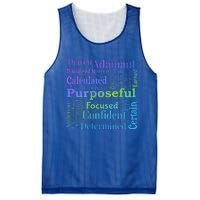 Purposeful Word Cloud Art Achiever Mesh Reversible Basketball Jersey Tank