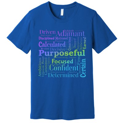 Purposeful Word Cloud Art Achiever Premium T-Shirt