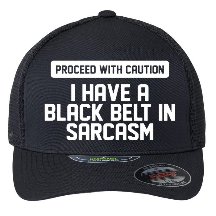 Proceed With Caution Flexfit Unipanel Trucker Cap