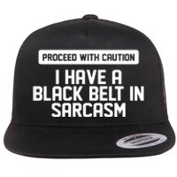 Proceed With Caution Flat Bill Trucker Hat