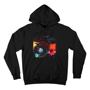 Photography Watercolor Camera Photographer Photo Tee Hoodie