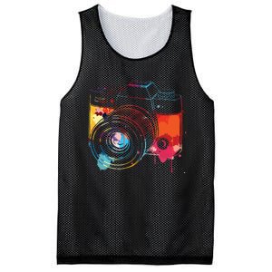 Photography Watercolor Camera Photographer Photo Tee Mesh Reversible Basketball Jersey Tank