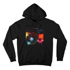 Photography Watercolor Camera Photographer Photo Tee Tall Hoodie