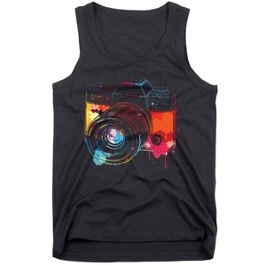 Photography Watercolor Camera Photographer Photo Tee Tank Top