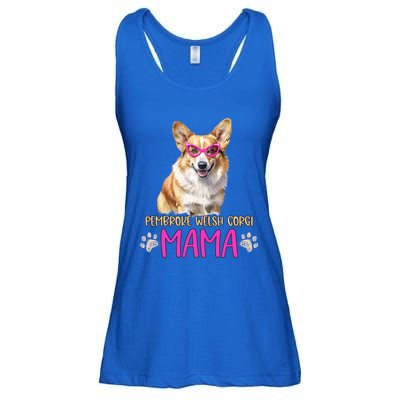 Pembroke Welsh Corgi Dog Breed Mama Cute Puppy Mother Cool Gift Ladies Essential Flowy Tank