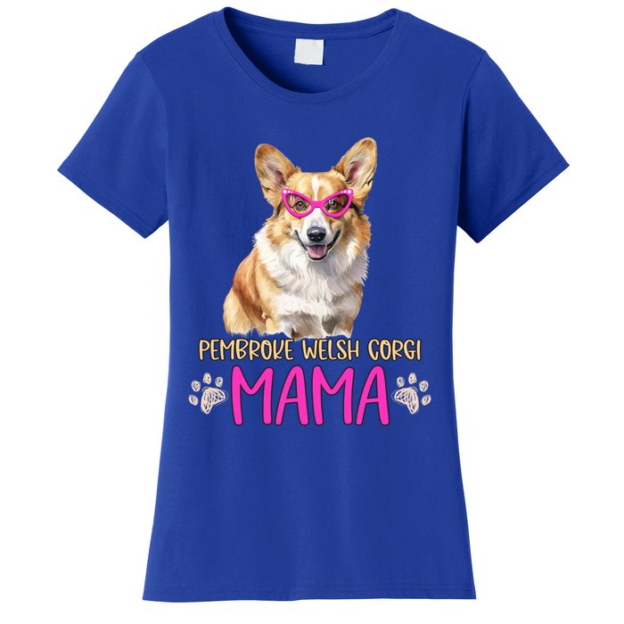 Pembroke Welsh Corgi Dog Breed Mama Cute Puppy Mother Cool Gift Women's T-Shirt