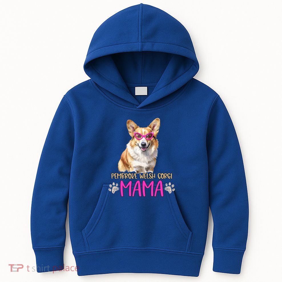 Pembroke Welsh Corgi Dog Breed Mama Cute Puppy Mother Cool Gift Kids Hoodie