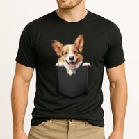 Pembroke Welsh Corgi In Pocket For Dog Canine Enthusiasts Gift Performance Shirt
