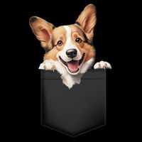 Pembroke Welsh Corgi In Pocket For Dog Canine Enthusiasts Gift Bucket Hat