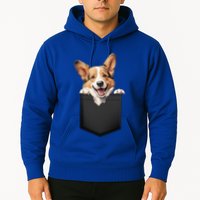 Pembroke Welsh Corgi In Pocket For Dog Canine Enthusiasts Gift Hoodie