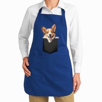 Pembroke Welsh Corgi In Pocket For Dog Canine Enthusiasts Gift Apron