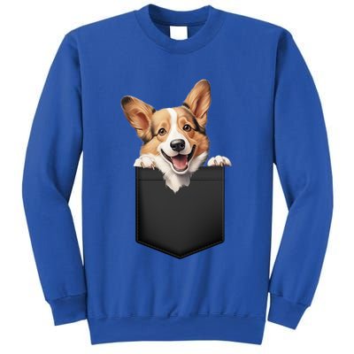 Pembroke Welsh Corgi In Pocket For Dog Canine Enthusiasts Gift Sweatshirt
