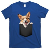 Pembroke Welsh Corgi In Pocket For Dog Canine Enthusiasts Gift T-Shirt
