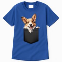 Pembroke Welsh Corgi In Pocket For Dog Canine Enthusiasts Gift Tall T-Shirt
