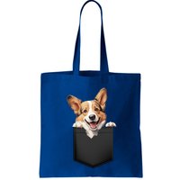 Pembroke Welsh Corgi In Pocket For Dog Canine Enthusiasts Gift Bag
