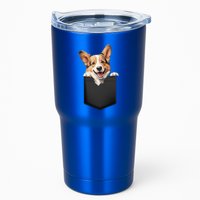 Pembroke Welsh Corgi In Pocket For Dog Canine Enthusiasts Gift Tumbler