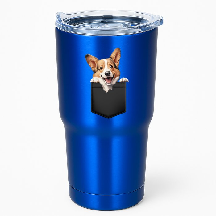 Pembroke Welsh Corgi In Pocket For Dog Canine Enthusiasts Gift Tumbler