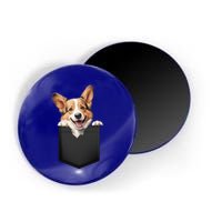 Pembroke Welsh Corgi In Pocket For Dog Canine Enthusiasts Gift Magnet