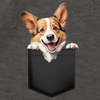 Pembroke Welsh Corgi In Pocket For Dog Canine Enthusiasts Gift Vector Backpack