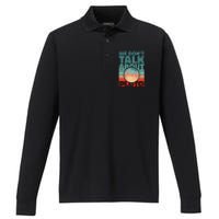 Planets We don't talk about pluto funny astronaut Performance Long Sleeve Polo