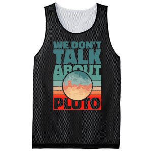 Planets We don't talk about pluto funny astronaut Mesh Reversible Basketball Jersey Tank