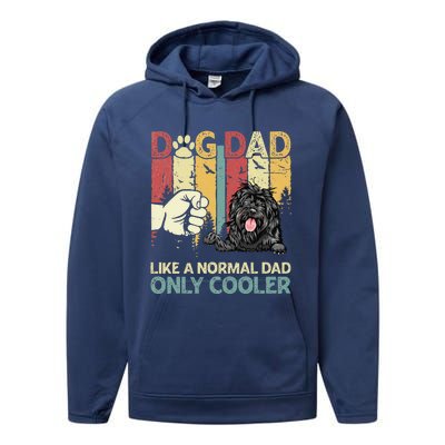 Portuguese Water Dog Dad Like A Normal Dad Only Cooler Performance Fleece Hoodie