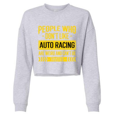 People Who Don't Like People Who Don't Like Auto Racing Gift Cropped Pullover Crew