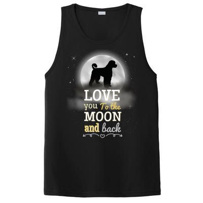 Portuguese Water Dog Love To The Moon Gift PosiCharge Competitor Tank